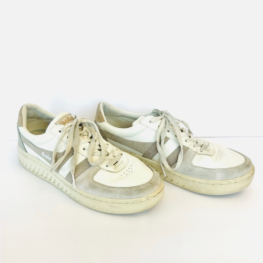 Gola classic Grandslam suede and leather sneakers, size 9.5 *missing insoles